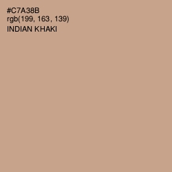 #C7A38B - Indian Khaki Color Image